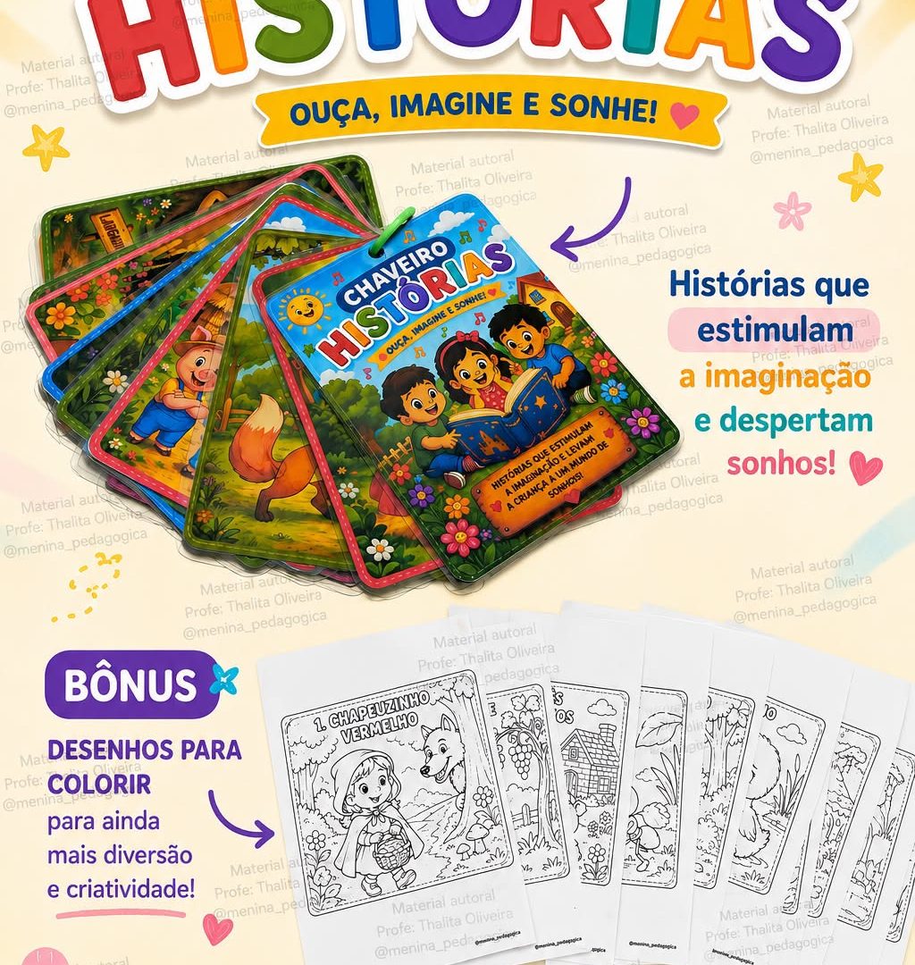 CHAVEIRO DE HISTÓRIAS INFANTIS