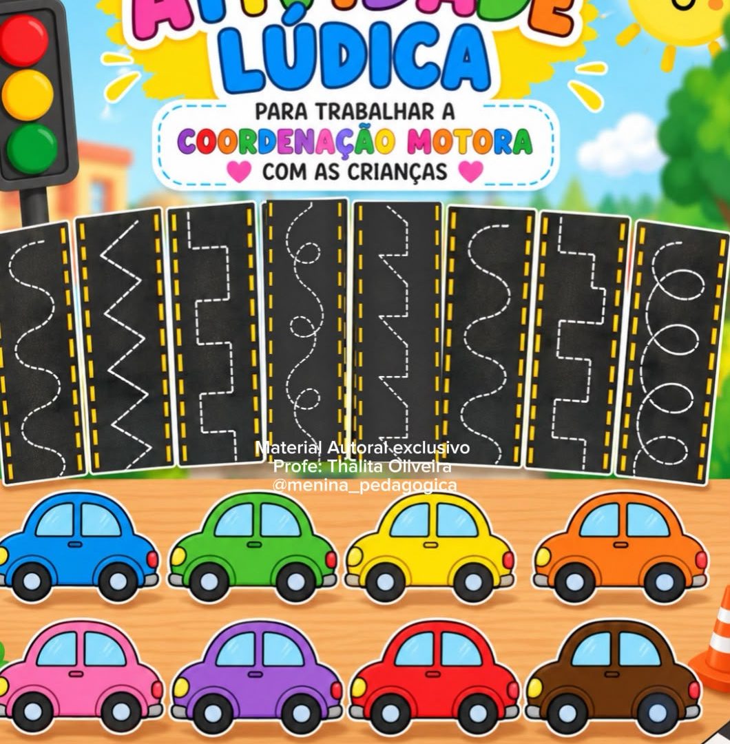 PISTAS DIVERTIDAS - COORDENAÇÃO MOTORA