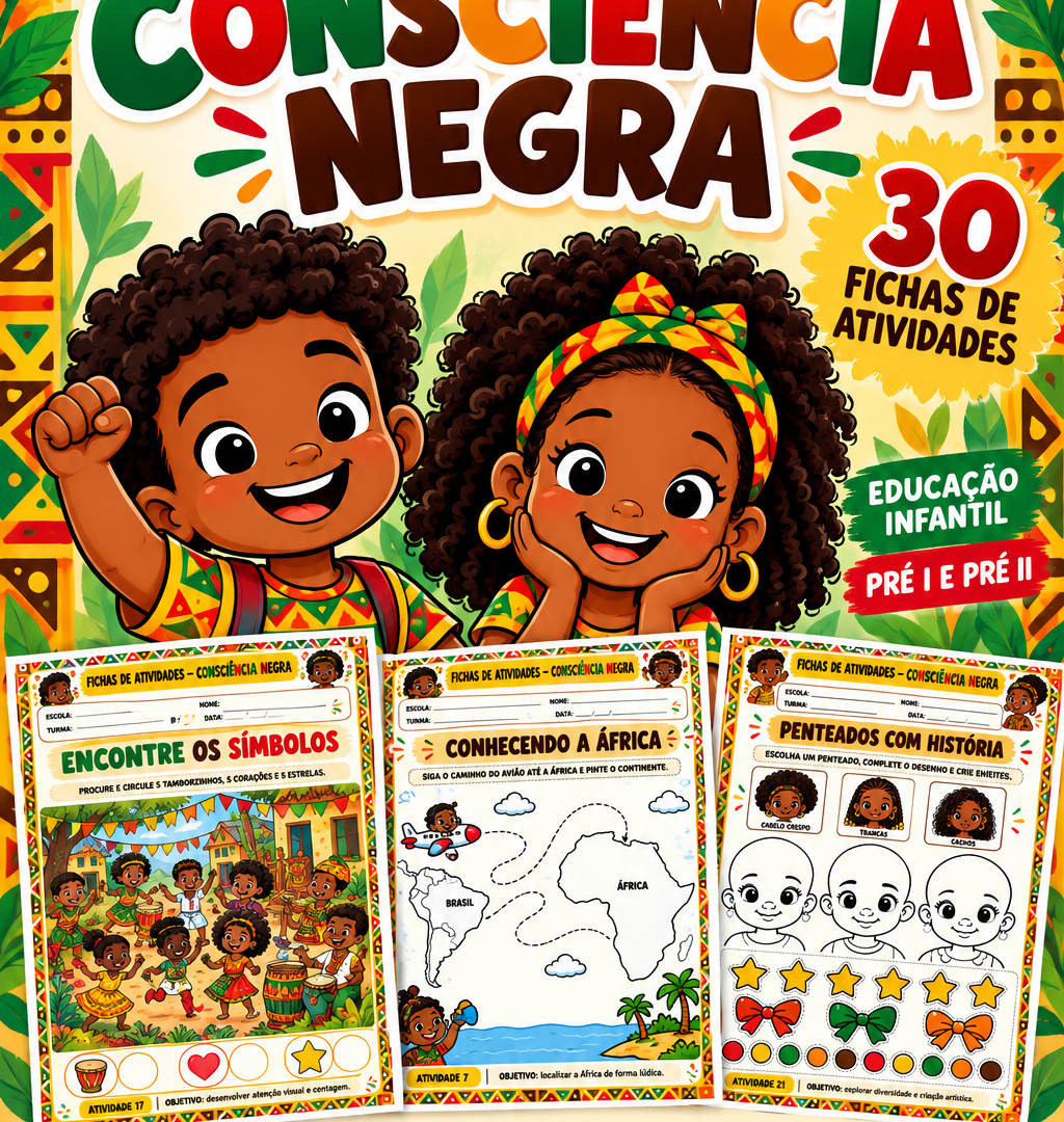 FICHAS CONSCIÊNCIA NEGRA PRE 1 - PRE 2